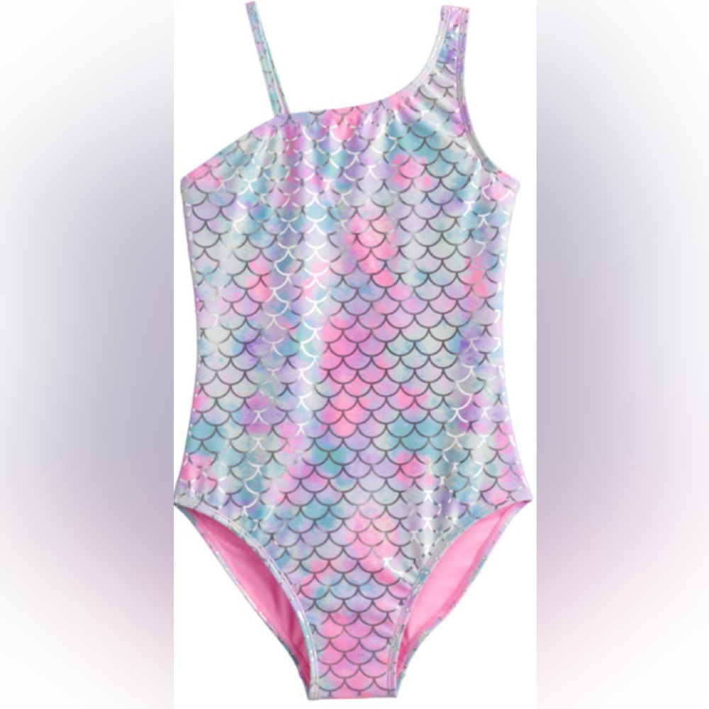 SO® | Mermaid One Shoulder One Piece Girl’s Swimsuit | Size 16 | NWT